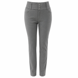 Pantalón | Escolar | Pretina Ancha-Mujer (Gris)