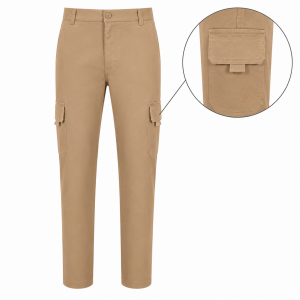Pantalon Twill | Cargo | Beige